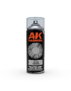 Gloss Varnish - Spray 400ml (Includes 2 nozzles) - AK Interactive A...