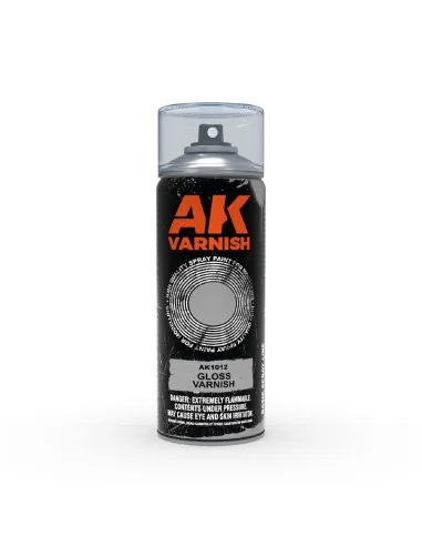 Gloss Varnish - Spray 400ml (Includes 2 nozzles) - AK Interactive A...