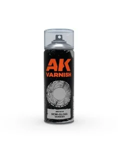 Semi-Gloss varnish - Spray 400ml (Includes 2 nozzles) - AK Interact...