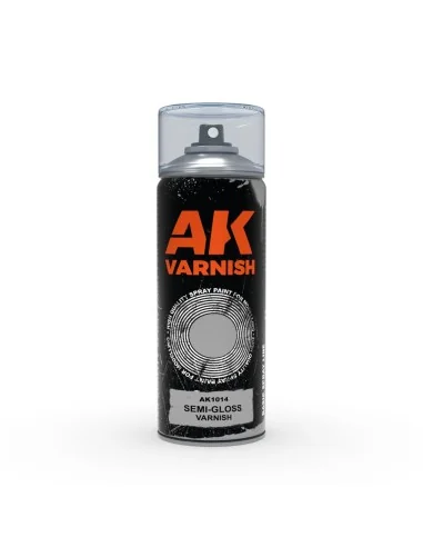 Semi-Gloss varnish - Spray 400ml (Includes 2 nozzles) - AK Interact...