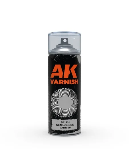 Semi-Gloss varnish - Spray 400ml (Includes 2 nozzles) - AK Interact...