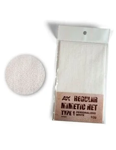 REGULAR CAMOUFLAGE NET Type 1 PERSONALIZED WHITE - AK Interactive A...