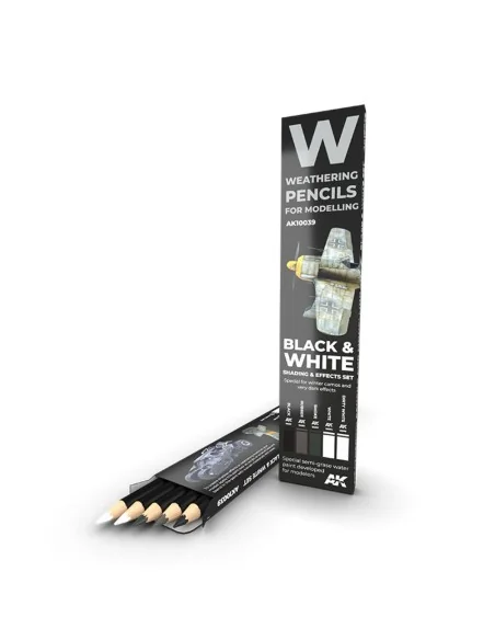 [NO_DESC] WATERCOLOR PENCIL SET BLACK AND WHITE SET - AK Interactiv...