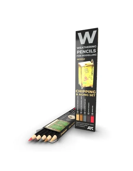WATERCOLOR PENCIL SET CHIPPING SET - AK Interactive AK10042
