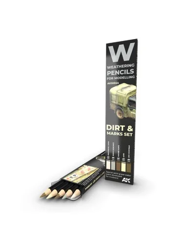 WATERCOLOR PENCIL SET SPLASHES, DIRT AND STAINS SET - AK Interactiv...