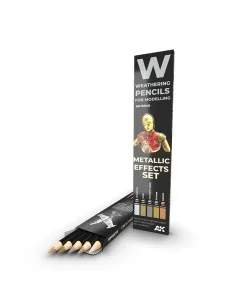 WATERCOLOR PENCIL SET METALLICS SET - AK Interactive AK10046