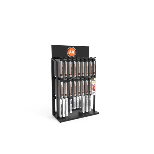 EXP MOD Table Synthetic Brushes Display - AK Interactive AK EXPH006