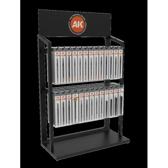 SYNTHETIC BRUSHES DISPLAY (26 ref. x 10units) - AK Interactive AK E...
