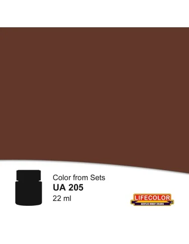 Rotbraun Schokoladen Braun 22 ml - Lifecolor NUA205