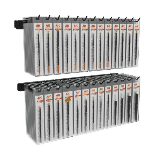 SYNTHETIC BRUSHES MODULE (26 ref. x 10units) - AK Interactive AK EX...