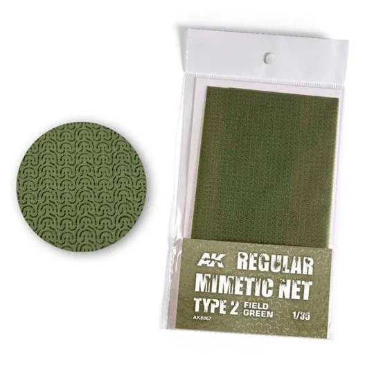 REGULAR CAMOUFLAGE NET Type 2 FIELD GREEN - AK Interactive AK8067