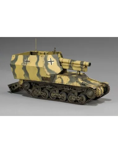15 cm sFH 13/1 (Sf)auf Gw Lrs.(f )Sd.Kfz.135/1 with German 50 Ton T...