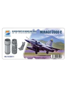 Mirage 2000 C 3D RESIN PRINTS OF ENGINES AND SEATS, 1/32 - Toucan M...