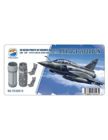 Mirage 2000 D/N 3D RESIN PRINTS OF ENGINES AND SEATS, 1/32 - Toucan...