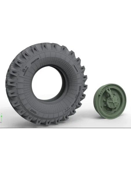 URAL 4320 3D GRAVITY TIRE×6, 1/48 - Toucan Model TC3D015