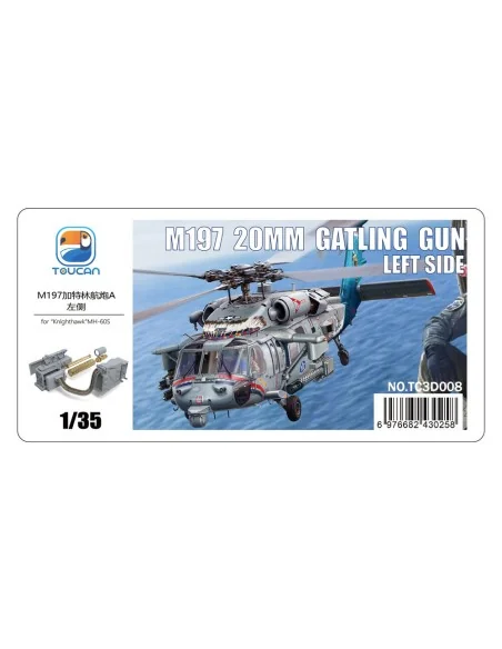 M197 20MM GATLING GUN LEFT SIDE (for “Knlghthawk”MH-60S), 1/35 - To...
