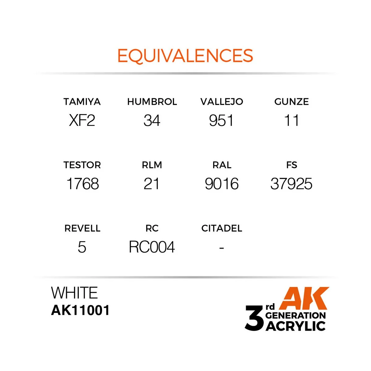 White 17ml - AK Interactive AK11001