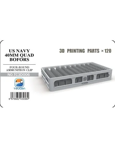 FOUR-ROUND AMMUNITION CLIP, 1/35 - Toucan Model TC3D006