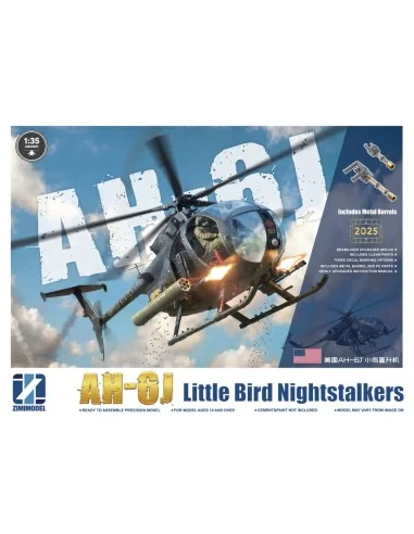 AH-6J Little Bird Nightstalkers w/Metal Barrels, 1/35 - Zimi Model ...