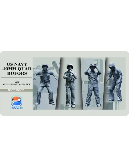 [NO_DESC] ANTI-AIRCRAET GUN CREW, 1/35 - Toucan Model TC3D002