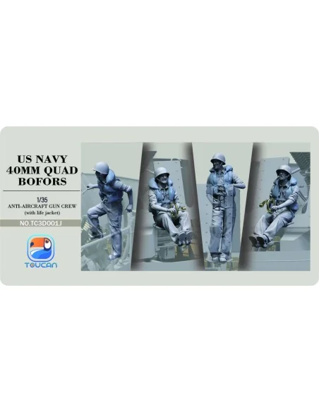 [NO_DESC] ANTI-AIRCRAET GUN CREW (with life jacket), 1/35 - Toucan ...