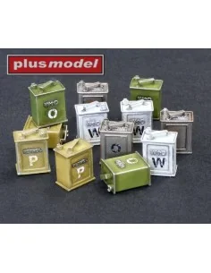 British canisters POW embossed, 1/35 - Plus model DP3005