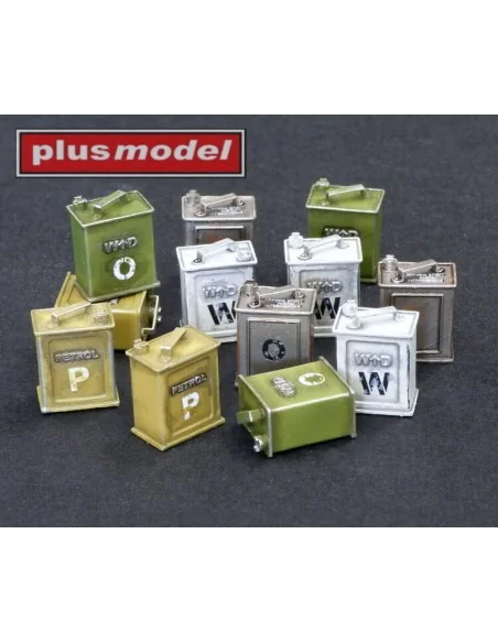 British canisters POW embossed, 1/35 - Plus model DP3005