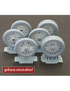 Wheels set for Lanchester, 1/35 - Plus model DP3016