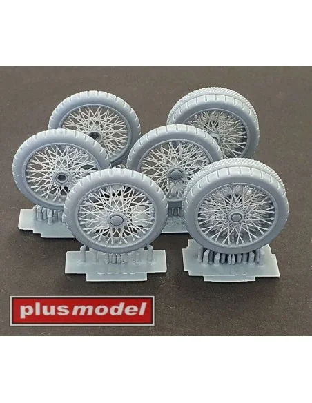 Wheels set for Lanchester, 1/35 - Plus model DP3016