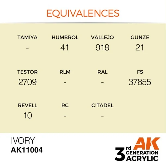 Ivory 17ml - AK Interactive AK11004 Ivory 17ml - AK Interactive AK11004