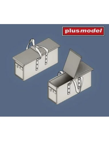 [NO_DESC] Machine gun Vickers ammunition boxes WWII, 1/35 - Plus mo...