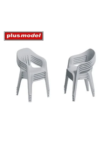 Stacked plastic chairs, 1/35 - Plus model DP3085