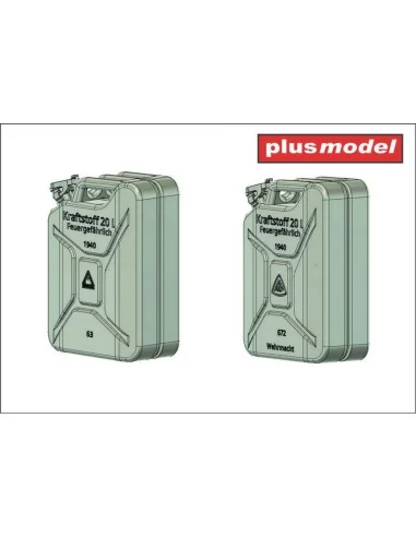 German canisters late -Schwelm, ABP, 1/35 - Plus model DP3088