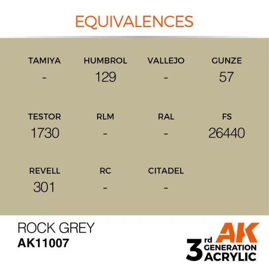 Rock Grey 17ml - AK Interactive AK11007