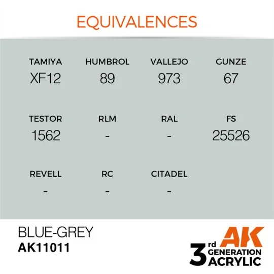 Blue-Grey 17ml - AK Interactive AK11011 Blue-Grey 17ml - AK Interactive AK11011