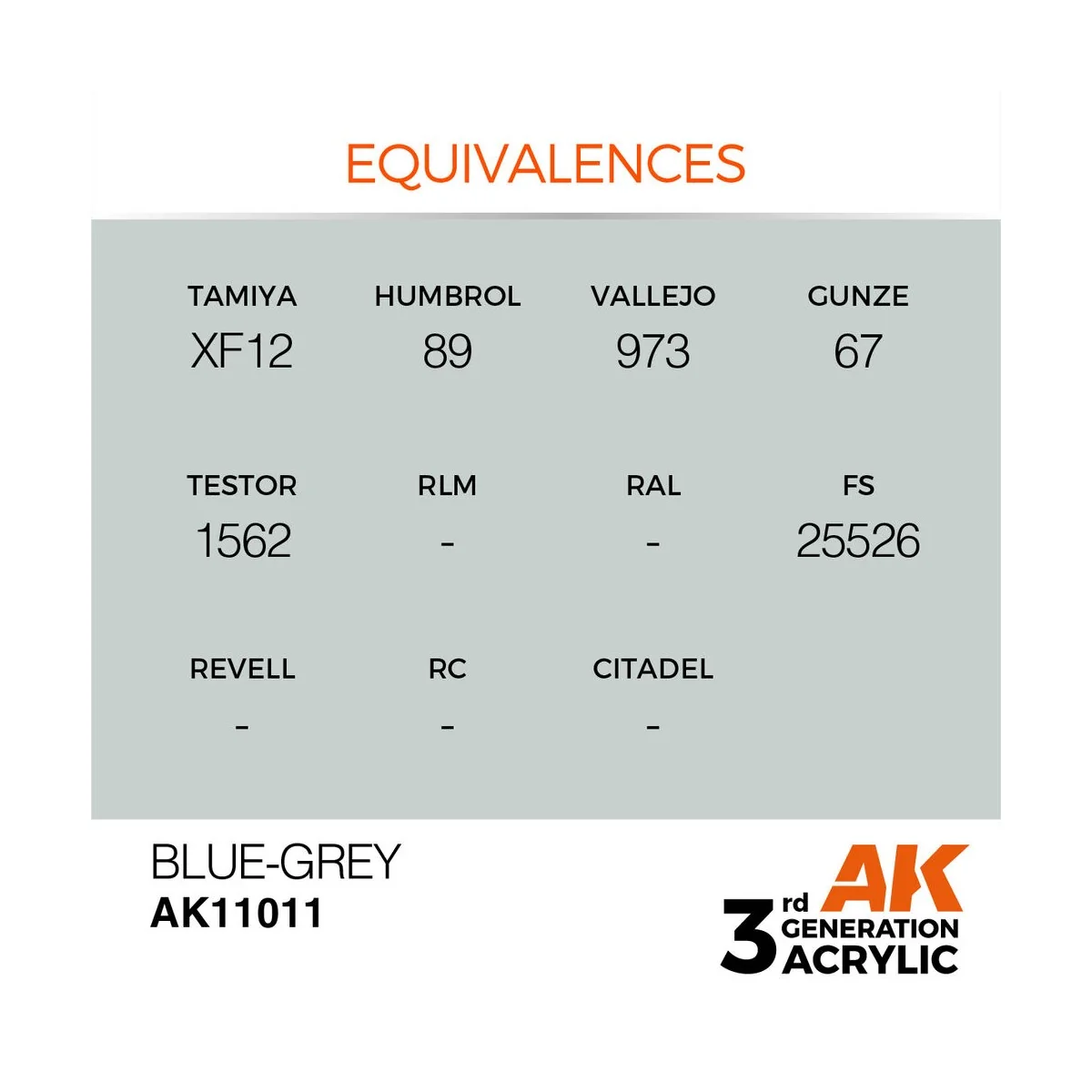Blue-Grey 17ml - AK Interactive AK11011 Blue-Grey 17ml - AK Interactive AK11011