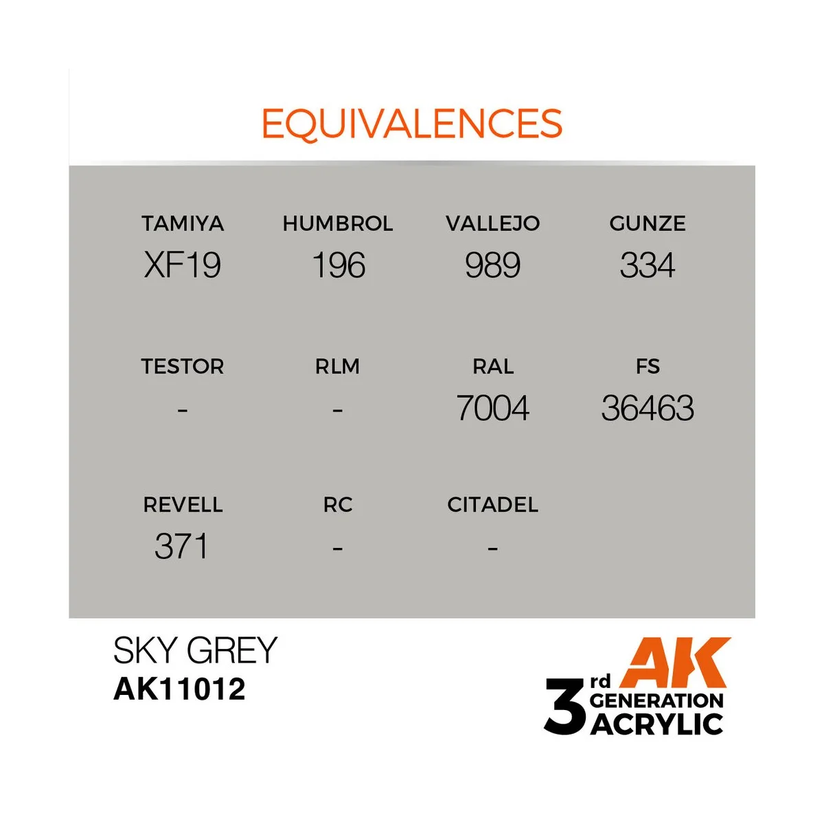 Sky Grey 17ml - AK Interactive AK11012
