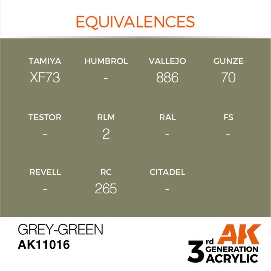 Grey-Green 17ml - AK Interactive AK11016 Grey-Green 17ml - AK Interactive AK11016