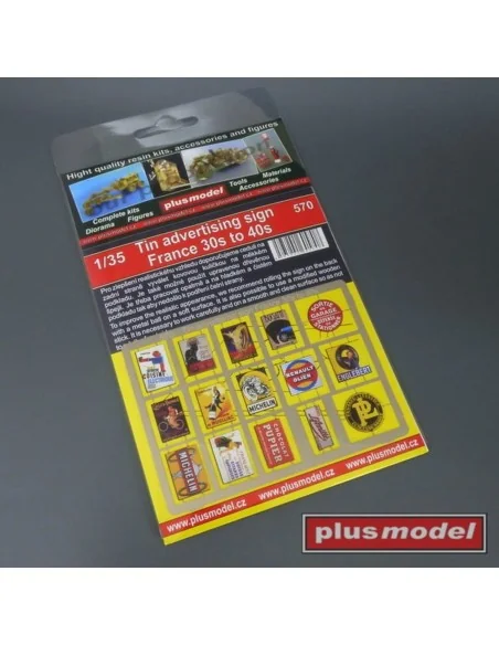 [NO_DESC] Tin advertising sign France, 1/35 - Plus model 570