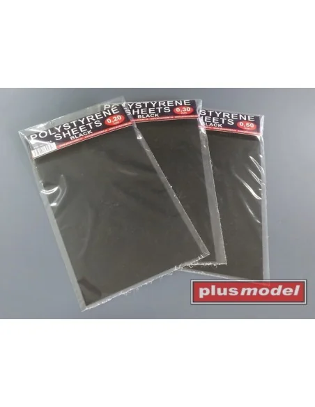 Polystyrene sheets black 0, 5 - Plus model 576
