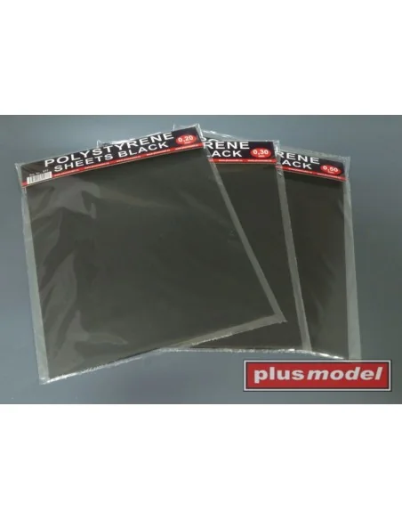 [NO_DESC] Polystyrene sheets black 0, 5 big - Plus model 579