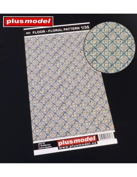 Floor – floral pattern, 1/35 - Plus model 603