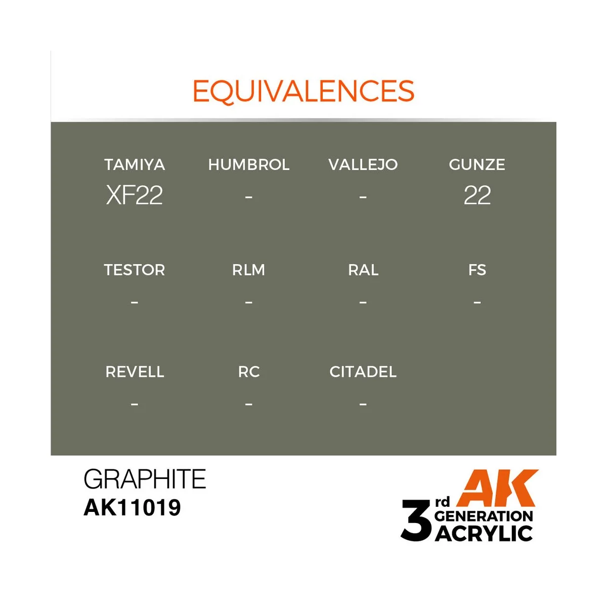 Graphite 17ml - AK Interactive AK11019 Graphite 17ml - AK Interactive AK11019