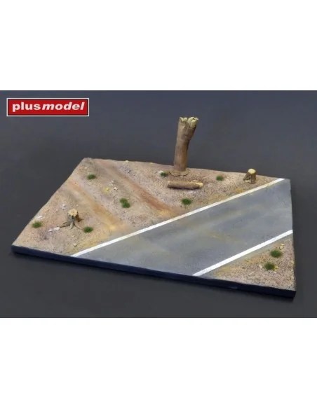 Display base - Cobblestone street wit tram tracks, 1/35 - Plus mode...