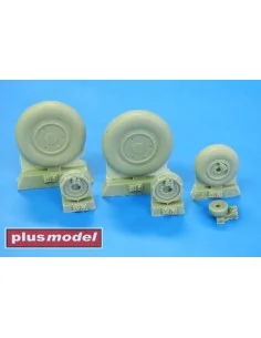 Mig-21 wheels late, 1/32 - Plus model AL3009