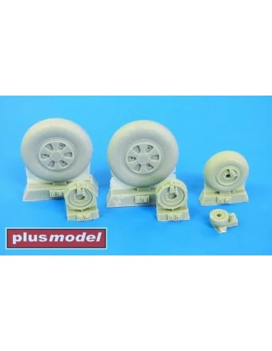 Mig-21 wheels early, 1/32 - Plus model AL3010