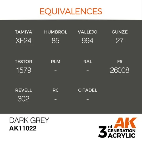 Dark Grey 17ml - AK Interactive AK11022