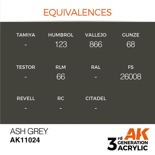 Ash Grey 17ml - AK Interactive AK11024