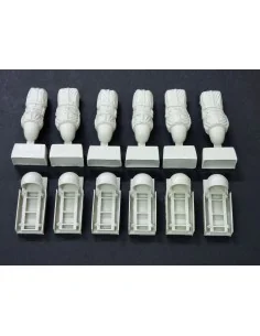 C-47 Skytrain racks for supply containers, 1/48 - Plus model AL4069