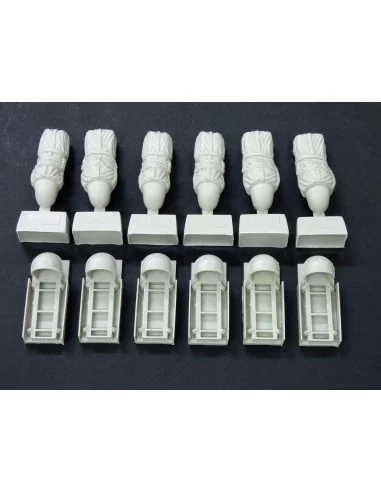 C-47 Skytrain racks for supply containers, 1/48 - Plus model AL4069